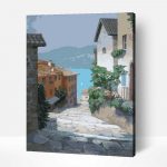 Lefelé vezető út számfestő készlet