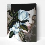 Rózsák mögött számfestő